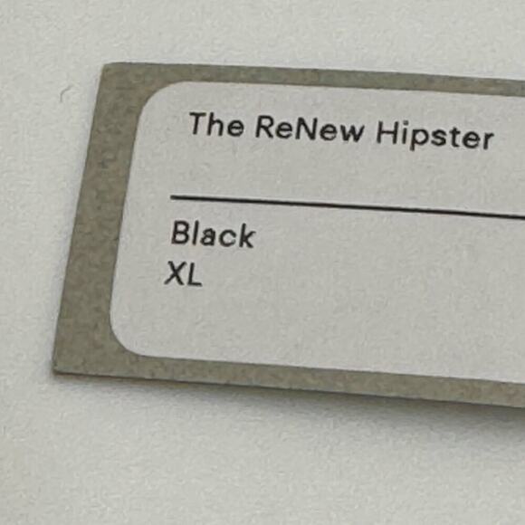 Everlane The Barely There ReNew Hipster Black NWT XL - Picture 3 of 5